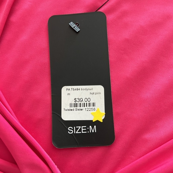 NWT 21 Saints Twisted Sister Bodysuit in Hot Pink - Picture 6 of 6